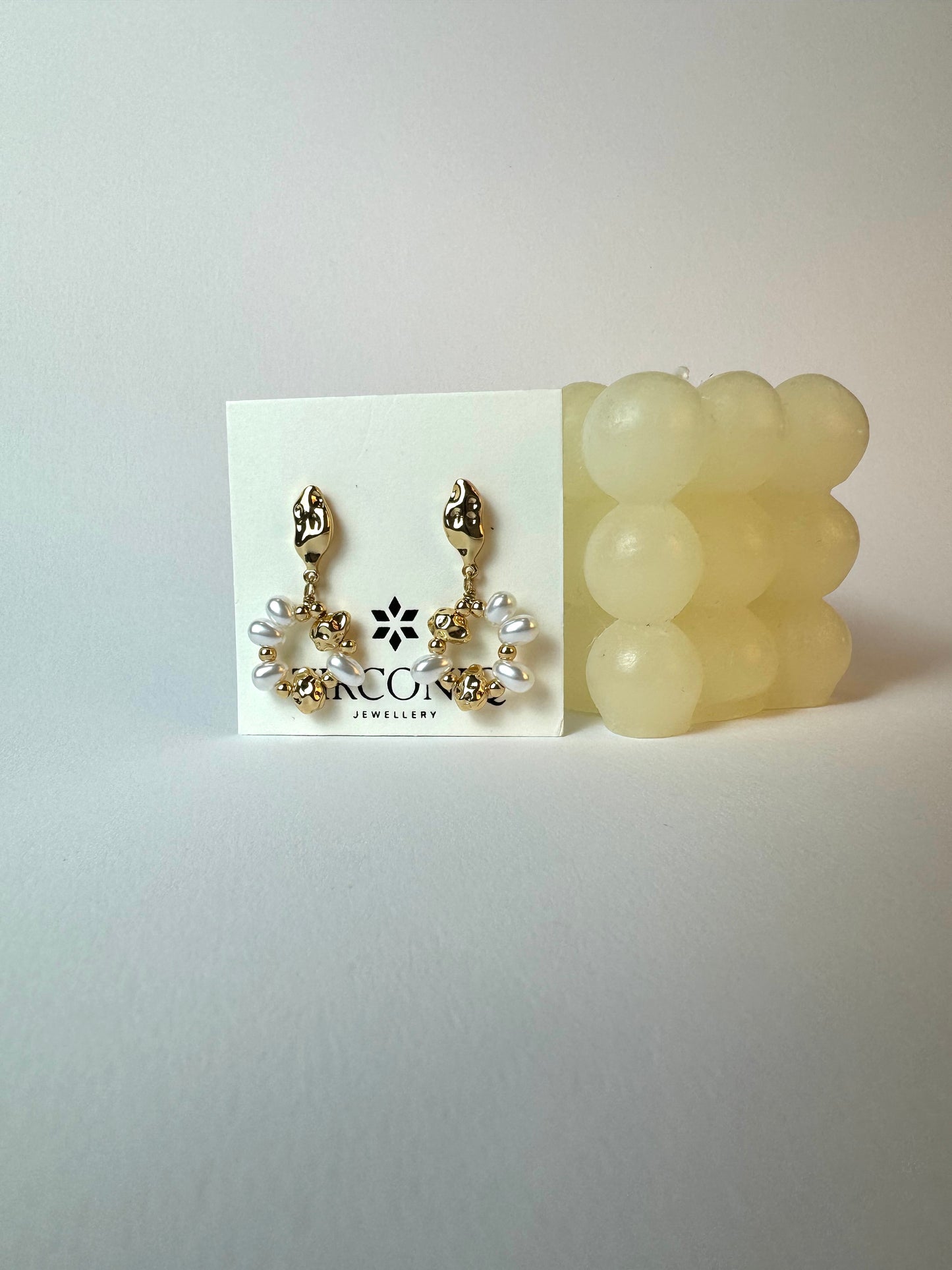 18K Gold-Plated Baroque Pearl Drop Earrings