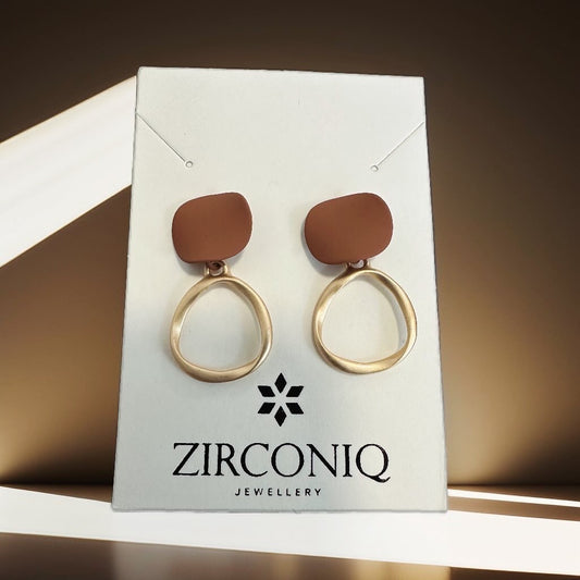 Gold Hoop Donut Earrings