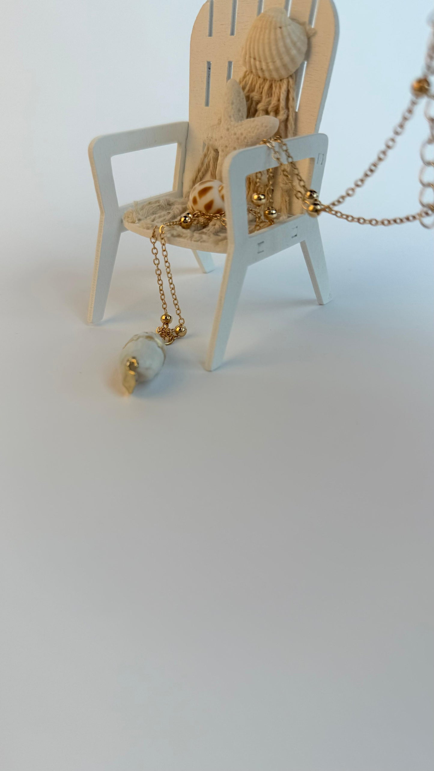 Sea Shell necklace, minimal shell, Gold Plated Shell necklace