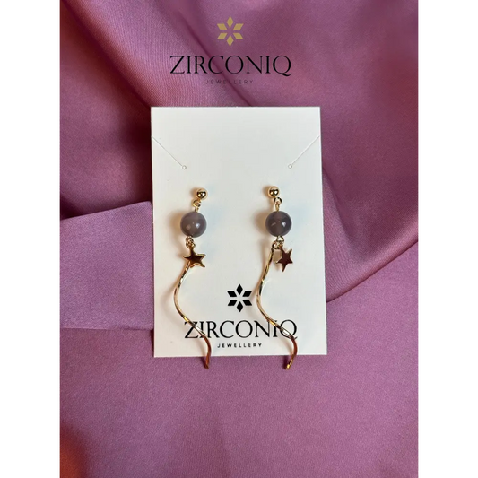 Gold Twisted Swirl Earrings