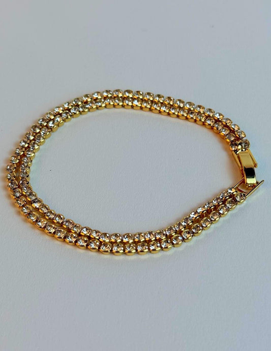 Gold Plated Zircon Bracelet