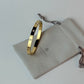 Zircon Studded Stainless Steel Gold Plated Bangle Bracelet - Yellow Gold