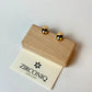 18K Gold-Plated Oval Stud Earrings