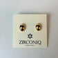 18K Gold-Plated Oval Stud Earrings
