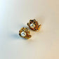 18K Gold-Plated Pearl Earrings