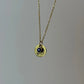 18K Gold Plated Personalized Birthstone Pendant - Golden - Birthstone Necklace