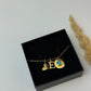 Personalized Initial & Birthstone Pendant