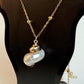White Medium sized Natural Shell necklace