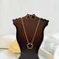 Five Leaf Black Clover Necklace Set