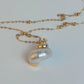 White Medium sized Natural Shell necklace