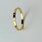 Zircon Studded Stainless Steel Gold Plated Bangle Bracelet - Yellow Gold