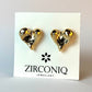 Gold Plated 18k Heart Stud Earrings