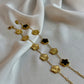 Five Leaf Clover Bracelet Gold - Lucky Bracelet