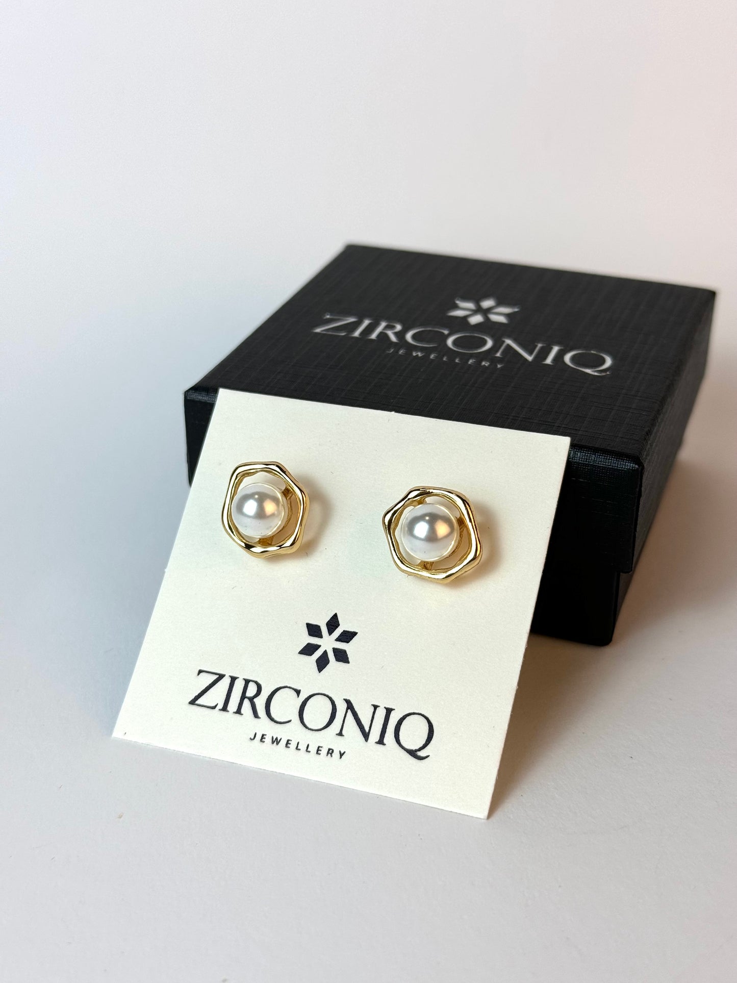 Gold Plated Pearl Studs