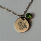 Personalized Birthstone Pendant Rose Gold