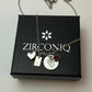 Personalized Birthstone Pendant Rose Silver