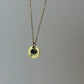 Personalized Birthstone Pendant Golden