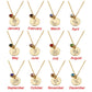 Personalized Birthstone Pendant Rose Gold