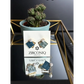 Elegant Blue Enamel Square Pearl Stud