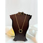 Five Leaf Black Clover Necklace Set