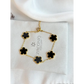 Five Leaf Clover Bracelet Black - Lucky Bracelet