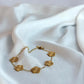 Five Leaf Clover Bracelet Gold - Lucky Bracelet