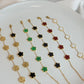 Five Leaf Clover Bracelet Green - Lucky Bracelet