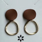 Gold Hoop Donut Earrings