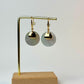 18k Gold-Plated Shell Disc Drop Earrings