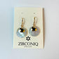 18k Gold-Plated Shell Disc Drop Earrings