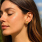 Gold Plated 18k Heart Stud Earrings