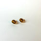 Tiger's Eye Oval Stud Earrings, Simple Gemstone Earrings