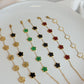 Five Leaf Clover Bracelet Gold - Lucky Bracelet