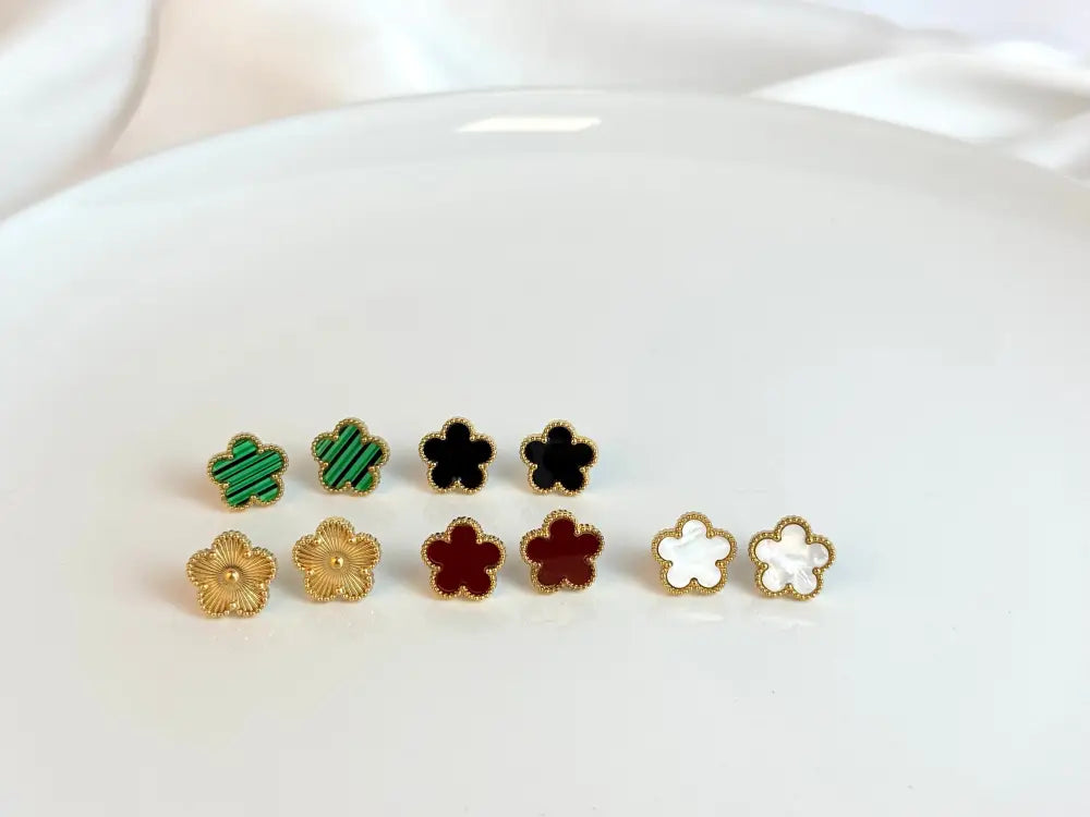 Luxe Clover Charm Earrings