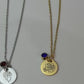 Personalized Birthstone Pendant Rose Gold