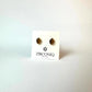 Tiger’s Eye Oval Stud Earrings Simple Gemstone Earrings