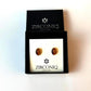 Tiger’s Eye Oval Stud Earrings Simple Gemstone Earrings