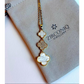 Triple Four-Leaf Clover Necklace