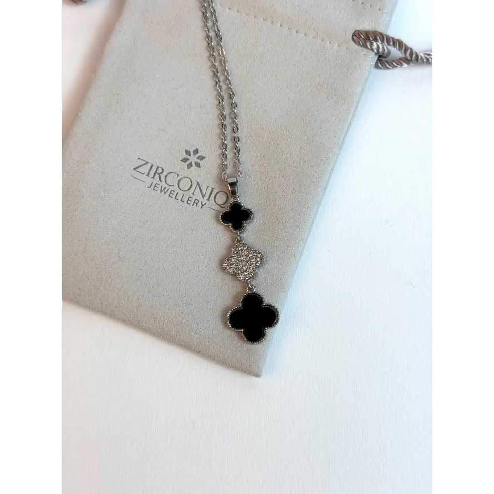 Triple Four-Leaf Clover Necklace